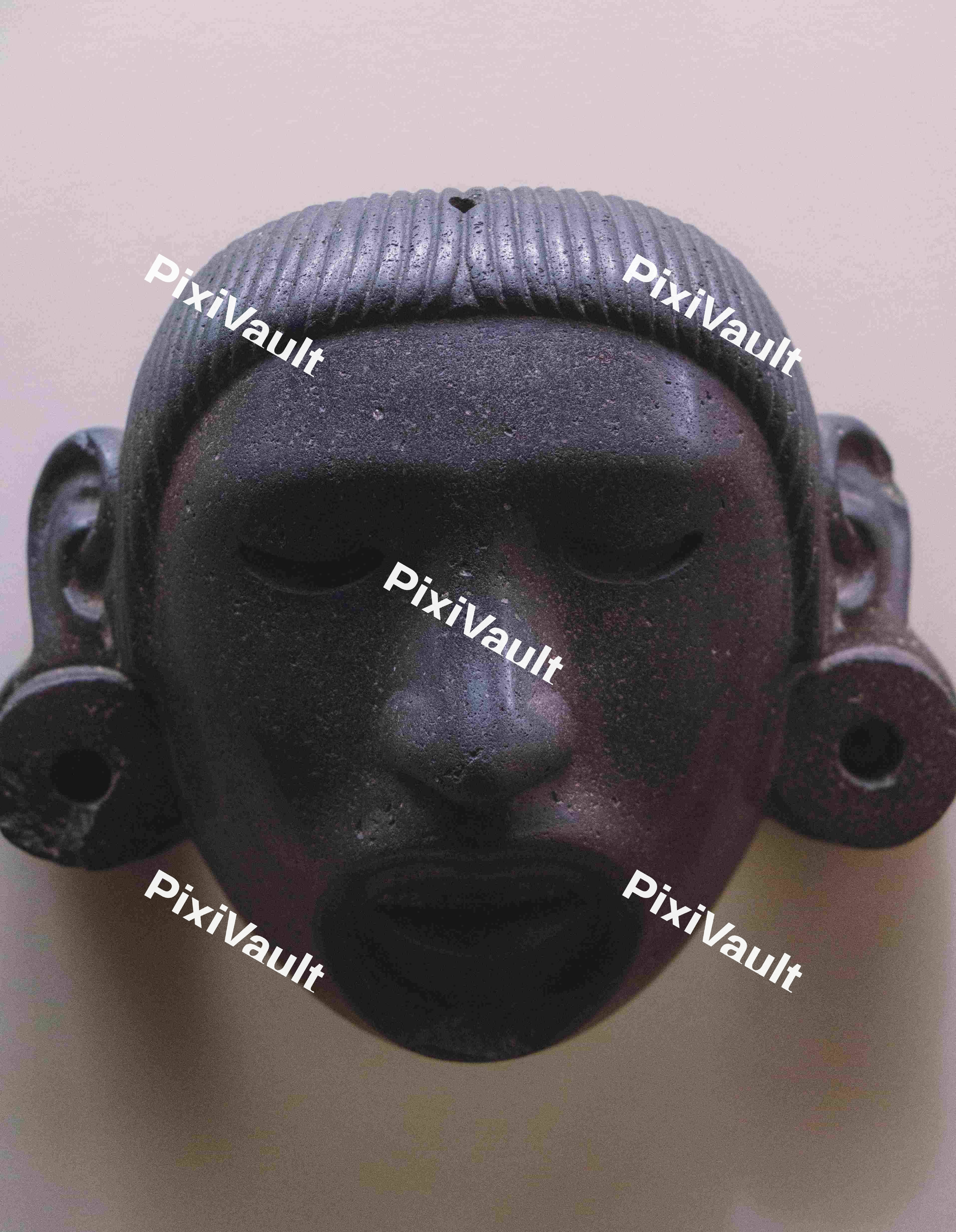 Mayan Mask Sculpture 2